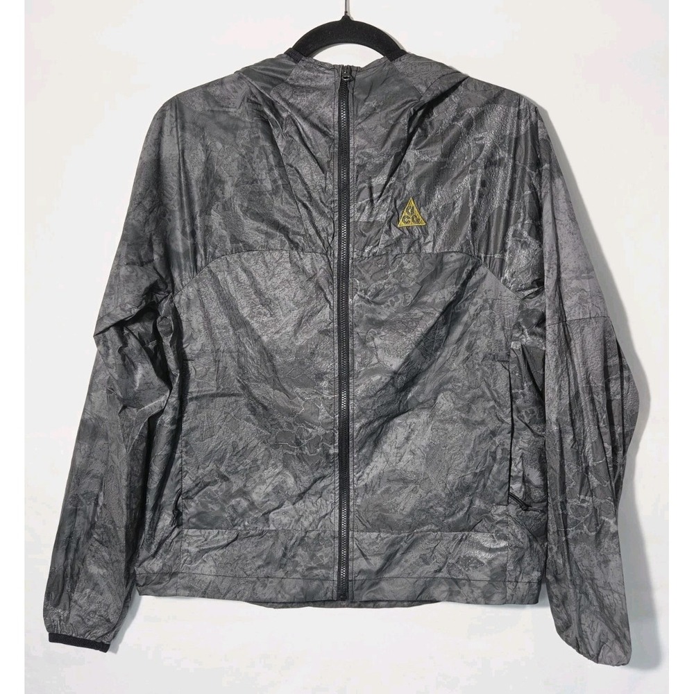Nike ACG Cinder Cone Jacket Mens XS Grey Marble AOP Windbreaker lightweight